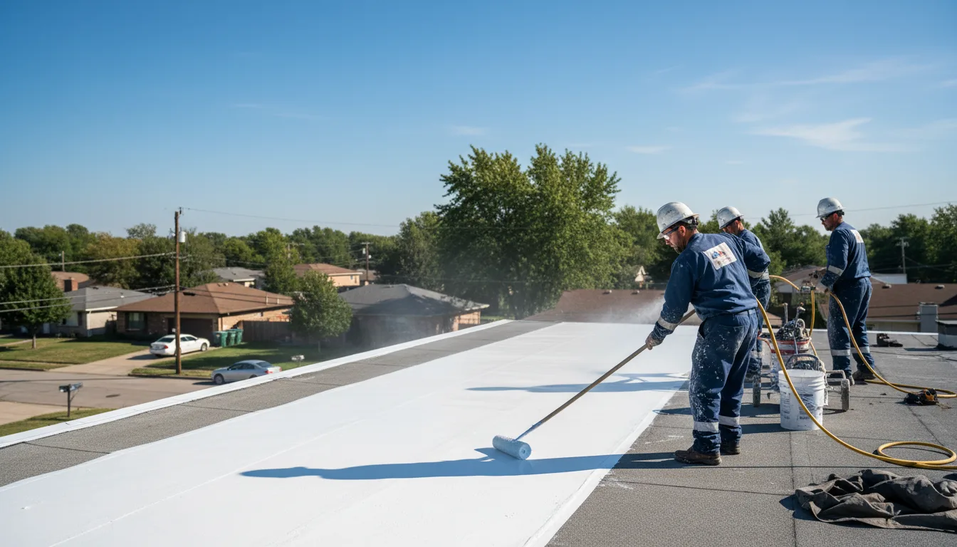 Commercial roof coating in Spelter, WV near me